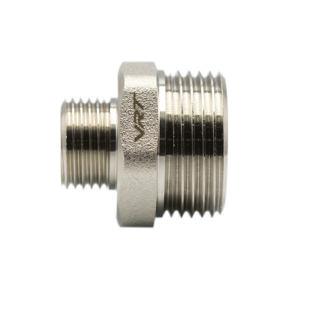 Ниппель переходной 1'' - 1/2'' нар/нар VRT® никель