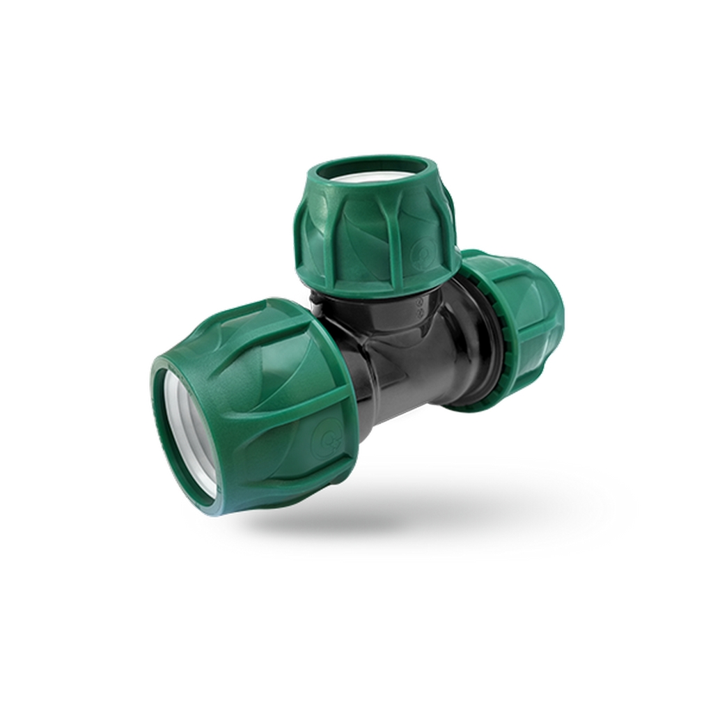 Тройник ПЭ переходной 50х32х50 (обж.) POELSAN GREEN