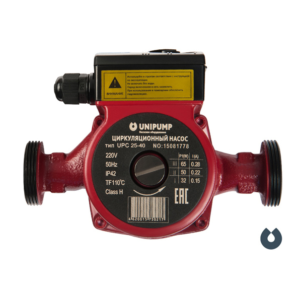 Насос циркуляционный UNIPUMP UPC 25-60 180, с гайками  АКЦИЯ