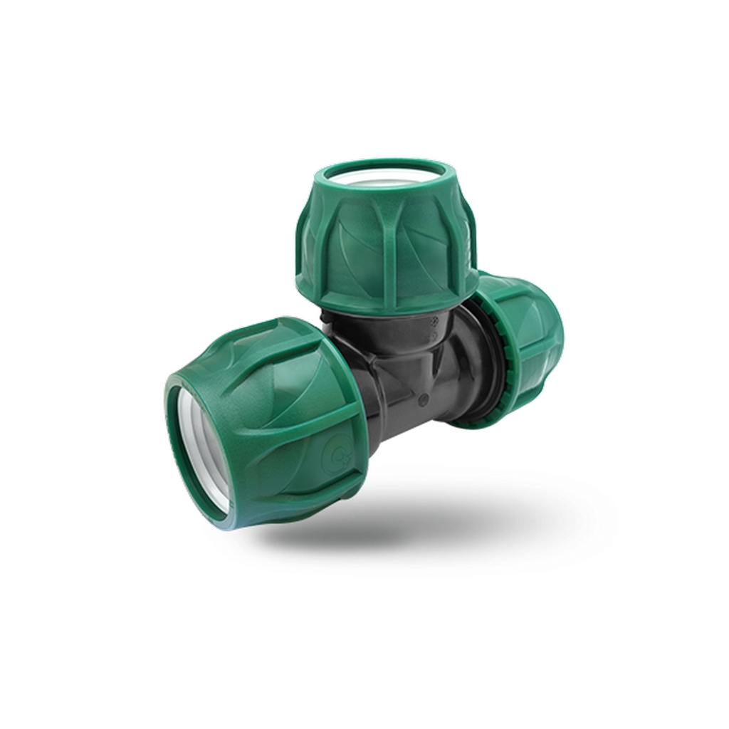 Тройник ПЭ  63х63х63 (обж.) POELSAN GREEN