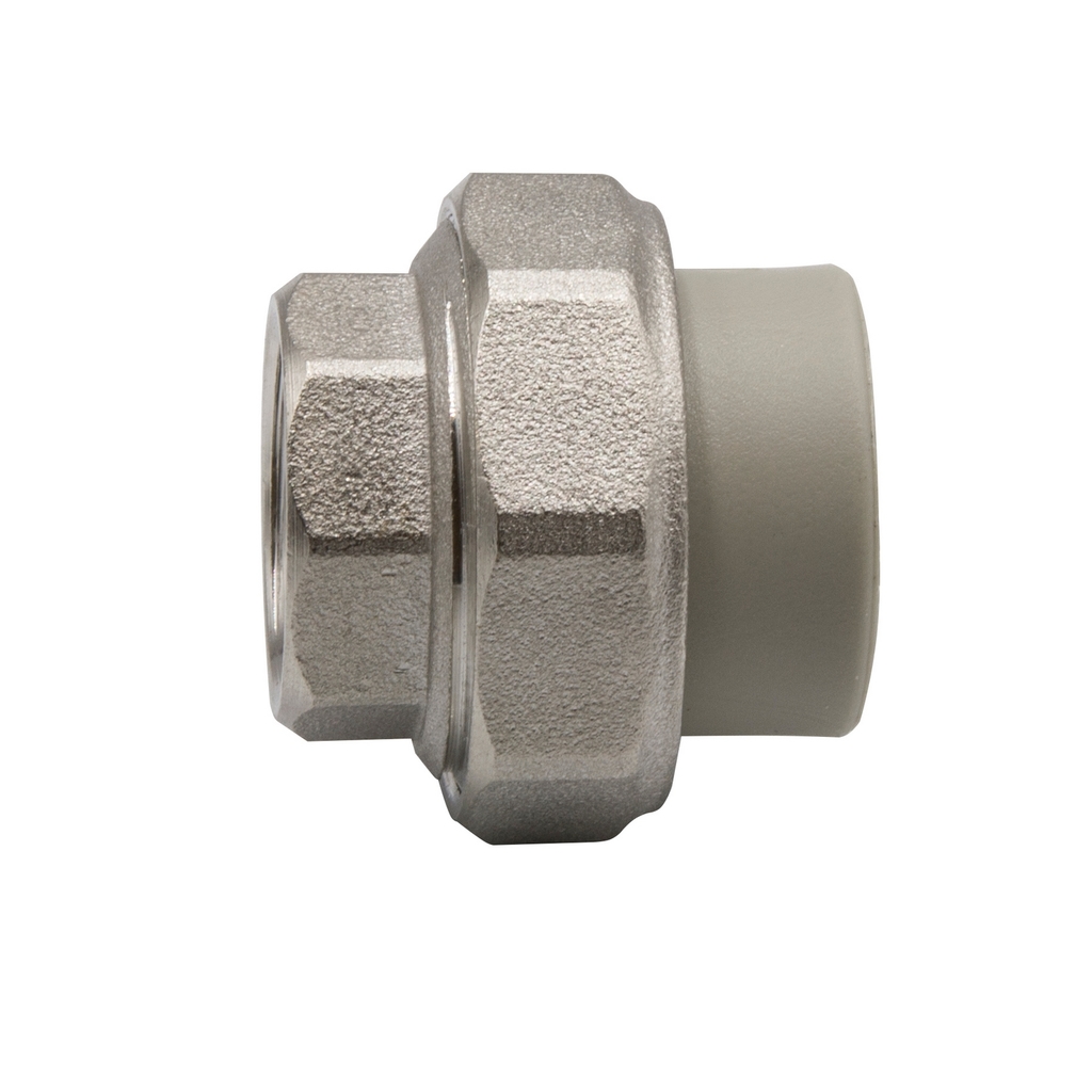 яМуфта комб. разъемная, вн 20х1/2" EVER® СЕРЫЙ (Россия)