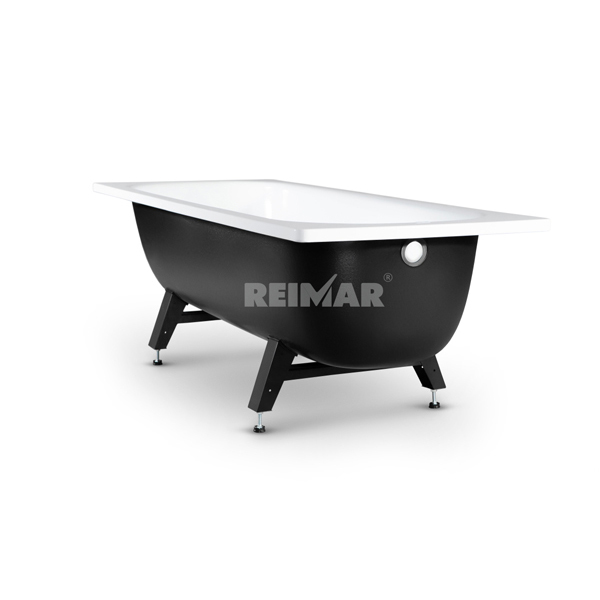 Ванна стальная 1,4*0,7*0,4 (ВИЗ) Reimar форма Сома, полимерная  цв.белый (ОР-01205, ОР-01200)