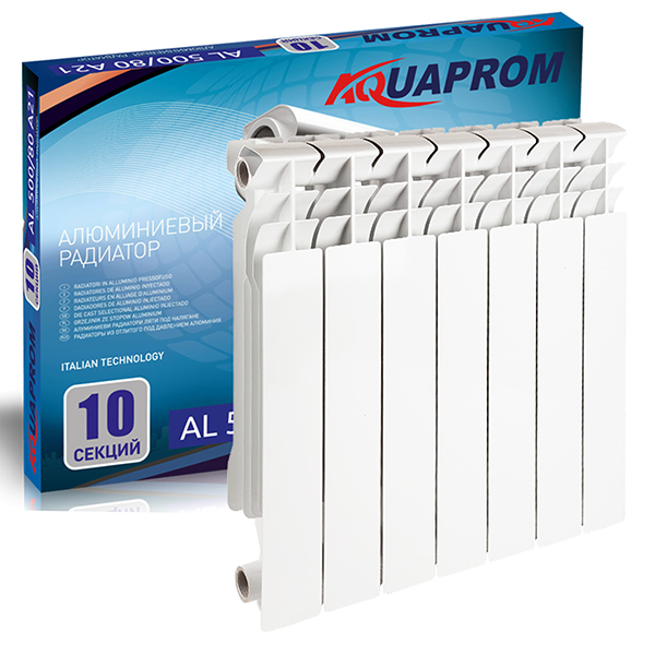 Радиатор алюминиевый AQUAPROM/FIRENZE/PROFI AL 500*80  4 сек.