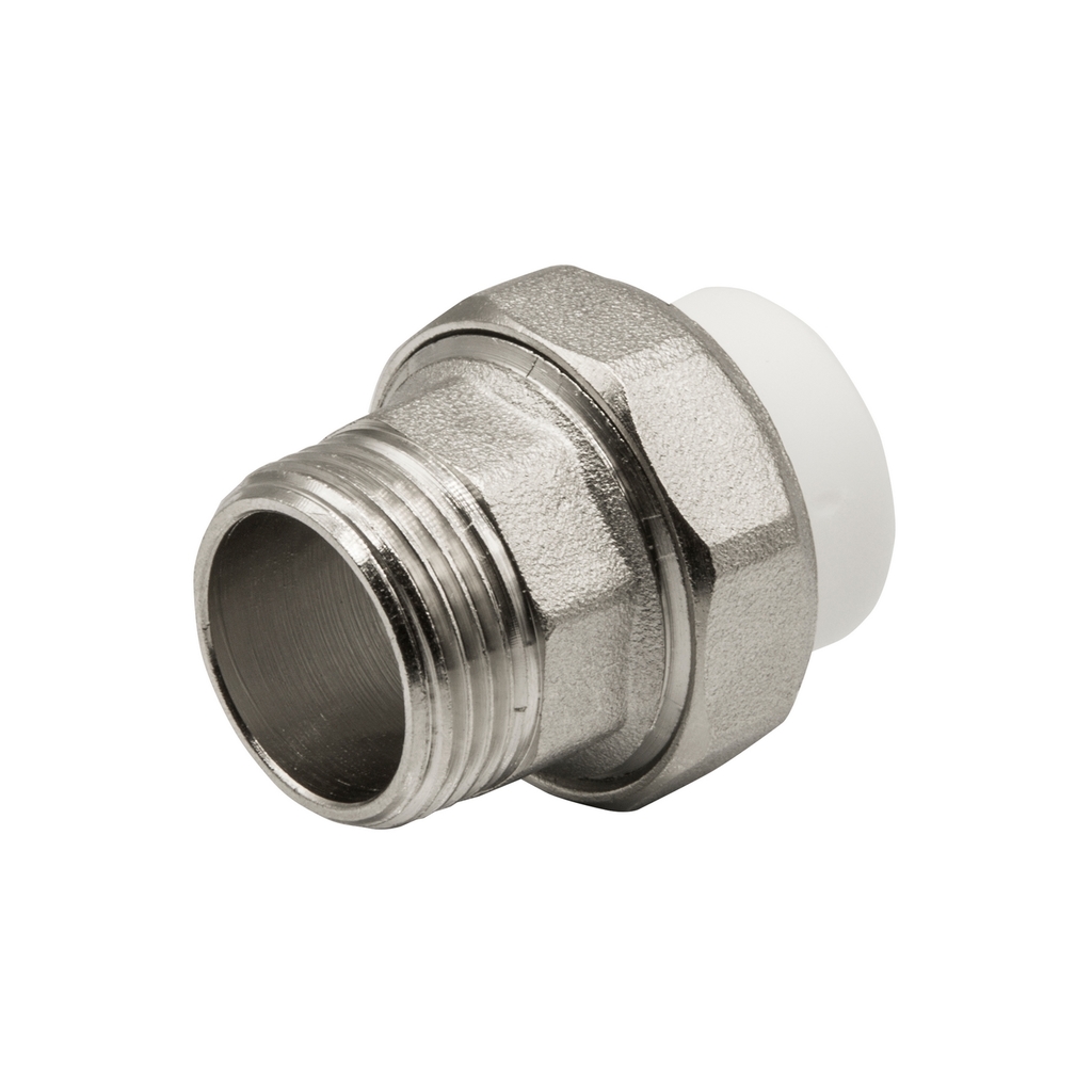Муфта комб. разъемная, нар 20х3/4" EVER®  БЕЛЫЙ (Россия)