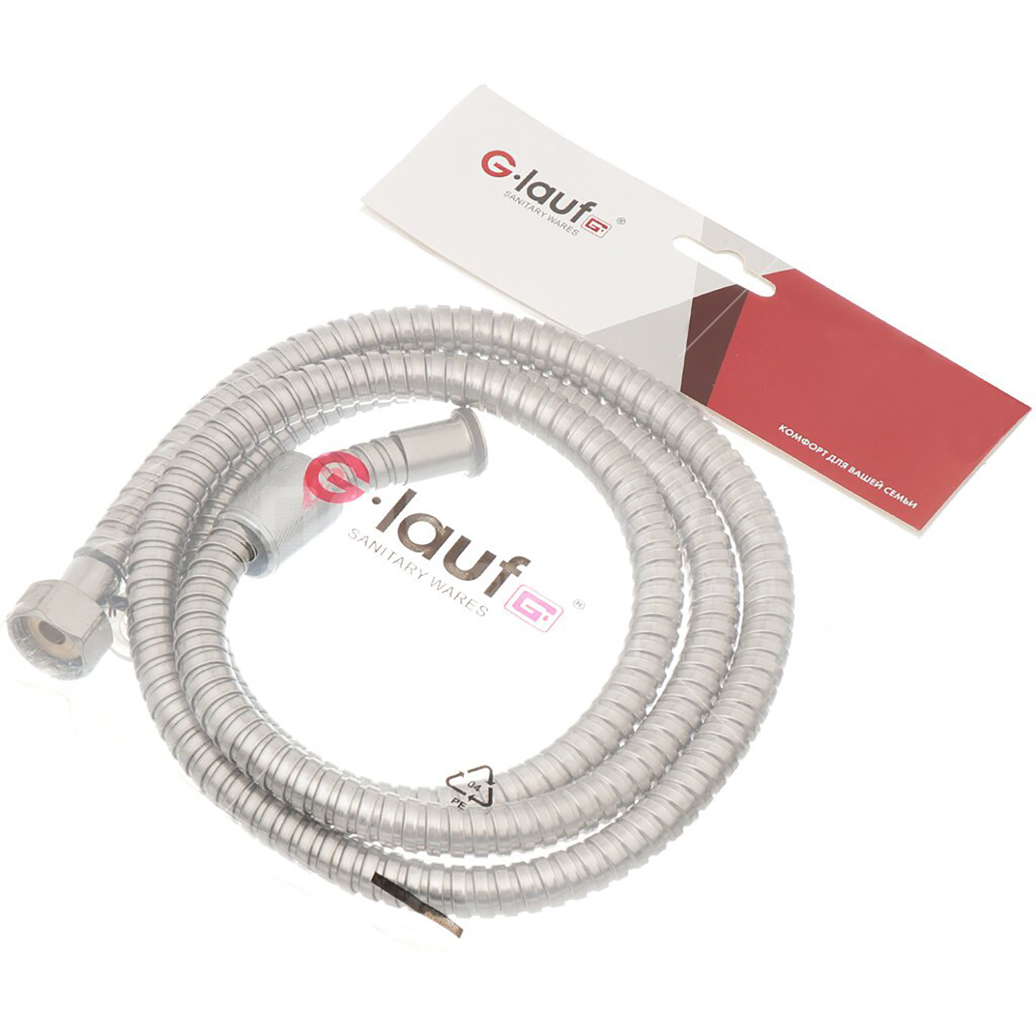 Шланг душевой 150 см имп/кон Glauf URG-1103