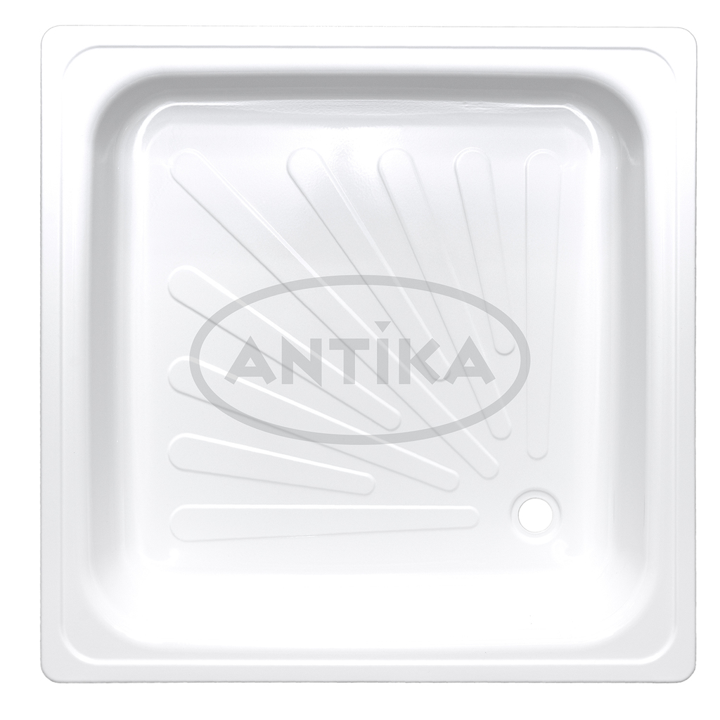 Поддон квадрат 0,9*0,9*0,15 Antika стальной (ВИЗ)