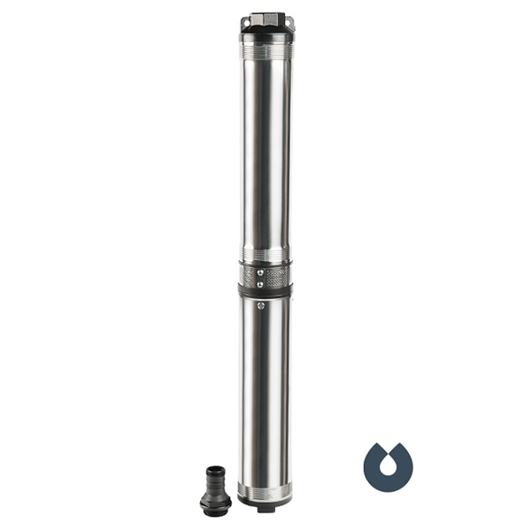 Скважинный насос ЕСО MIDI-5 3,5" (1,5 kВт, до 50л/мин,нап до 136м, эл пров 2 м) UNIPUMP