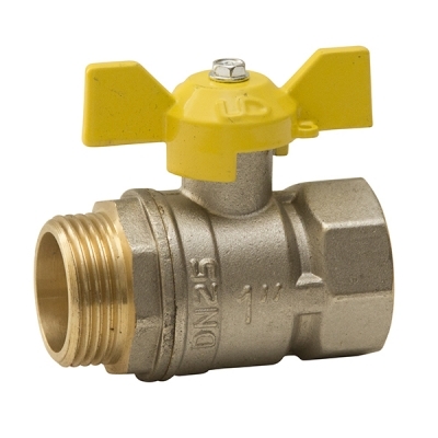 Кран газ шаровой 3/4'' вн/нар бабочка LD PRIDE