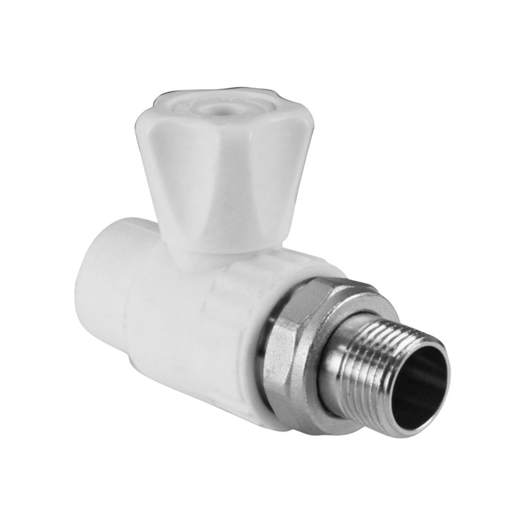 Кран американка шар 25-3/4'' прямой EVER® БЕЛЫЙ (Россия)