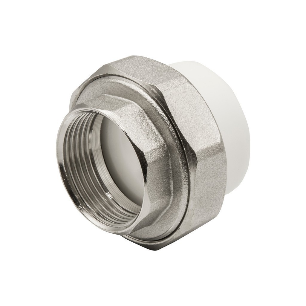 Муфта комб. разъемная, вн 40х1 1/4" EVER® БЕЛЫЙ штрихкод (Россия)
