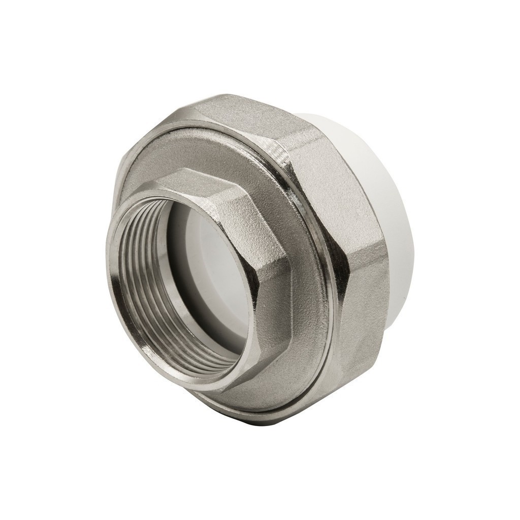 Муфта комб. разъемная, вн 50х1 1/2" EVER® БЕЛЫЙ штрихкод (Россия)