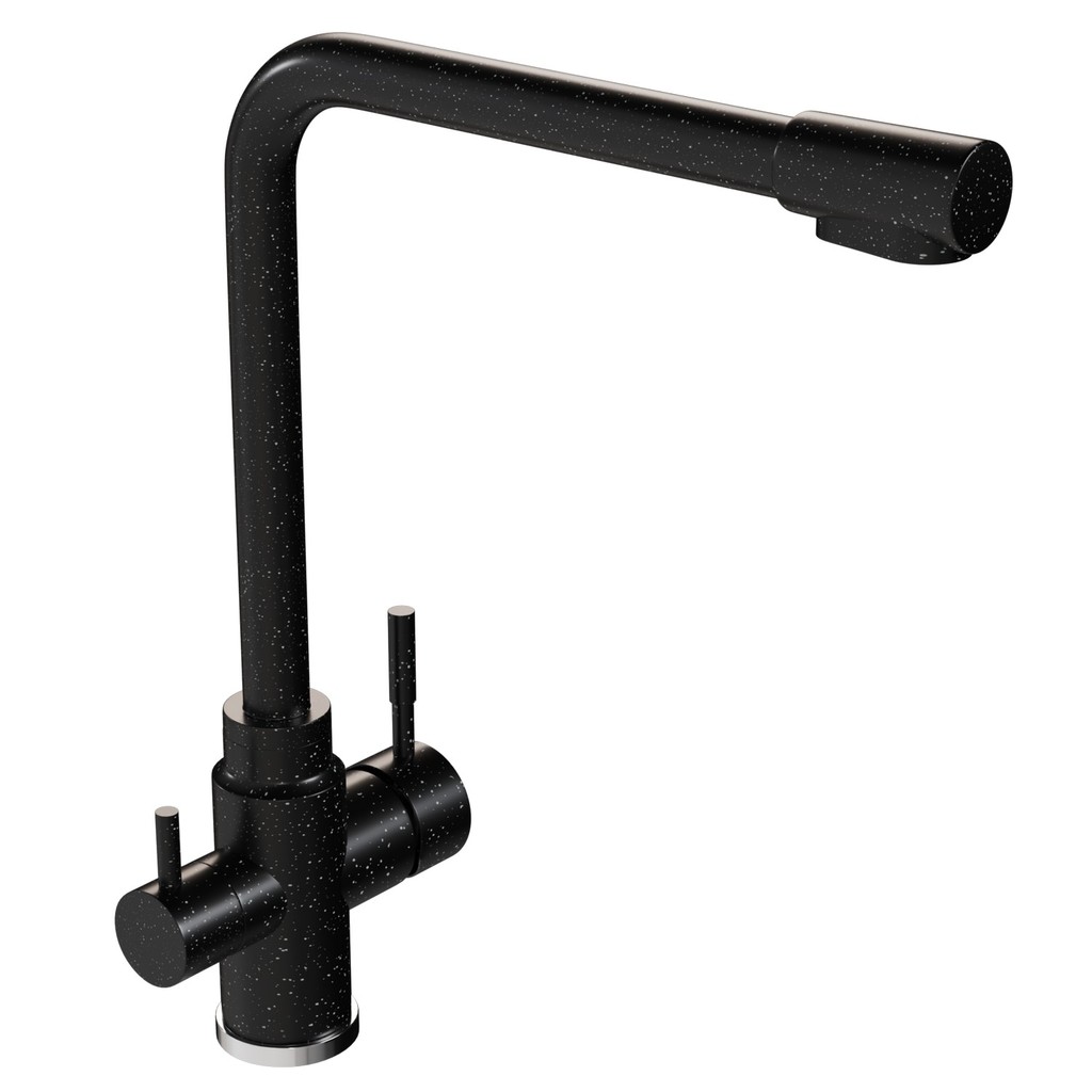 Смеситель для кухни 35к MIXLINE  МЛ-ГС13 (ML-GS13) (308) черный с вых. для питьевого фильтра
