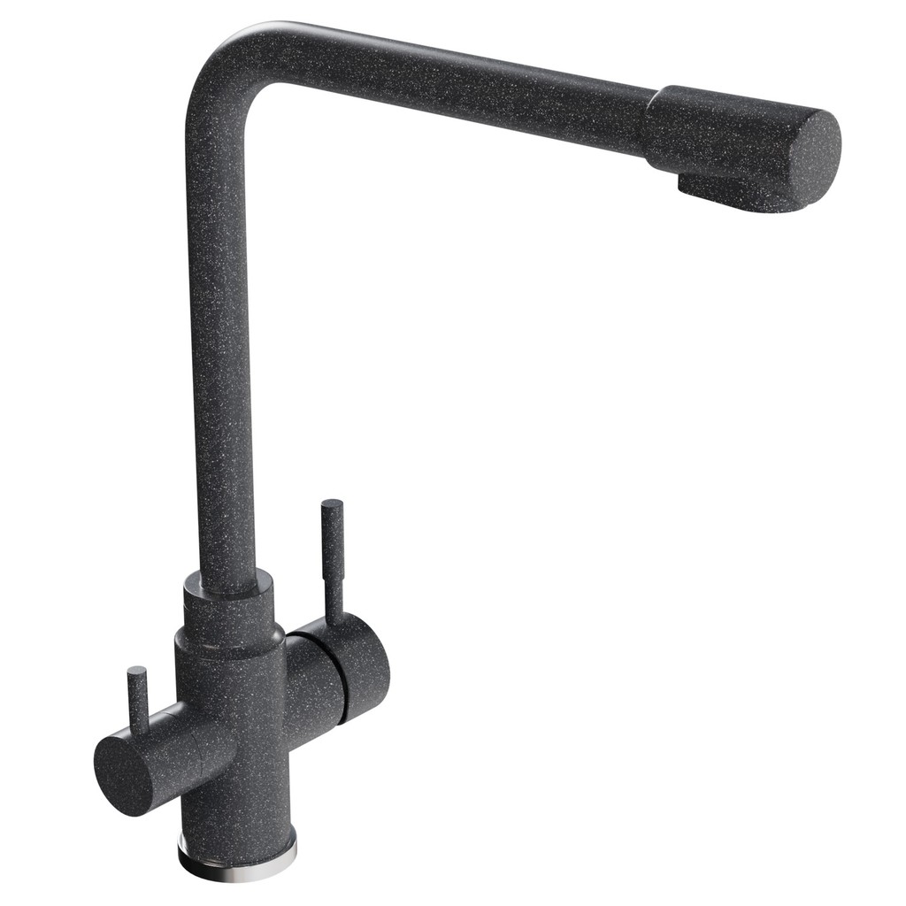 Смеситель для кухни 35к MIXLINE  МЛ-ГС13 (ML-GS13) (309) темно-серый с вых. для питьевого фильтра