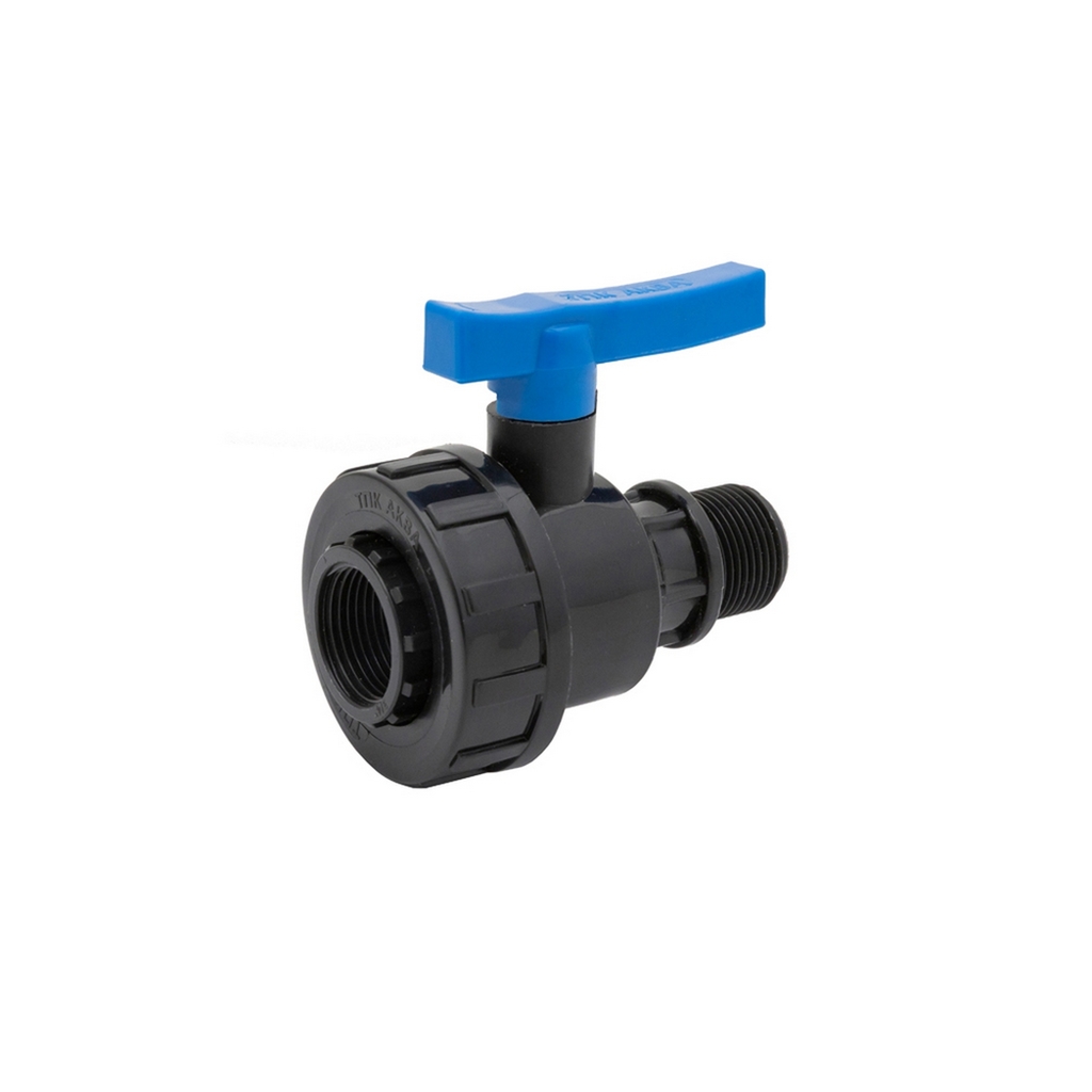 Кран шаровой нар/вн 3/4" - 3/4" ПЭ PN16 ТПК-АКВА