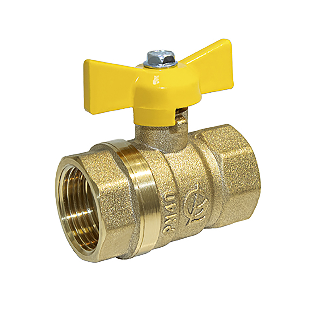 Кран газ шаровой 3/4'' вн/вн бабочка 11б27п Стандарт 230 ГАЛЛОП/ PN40