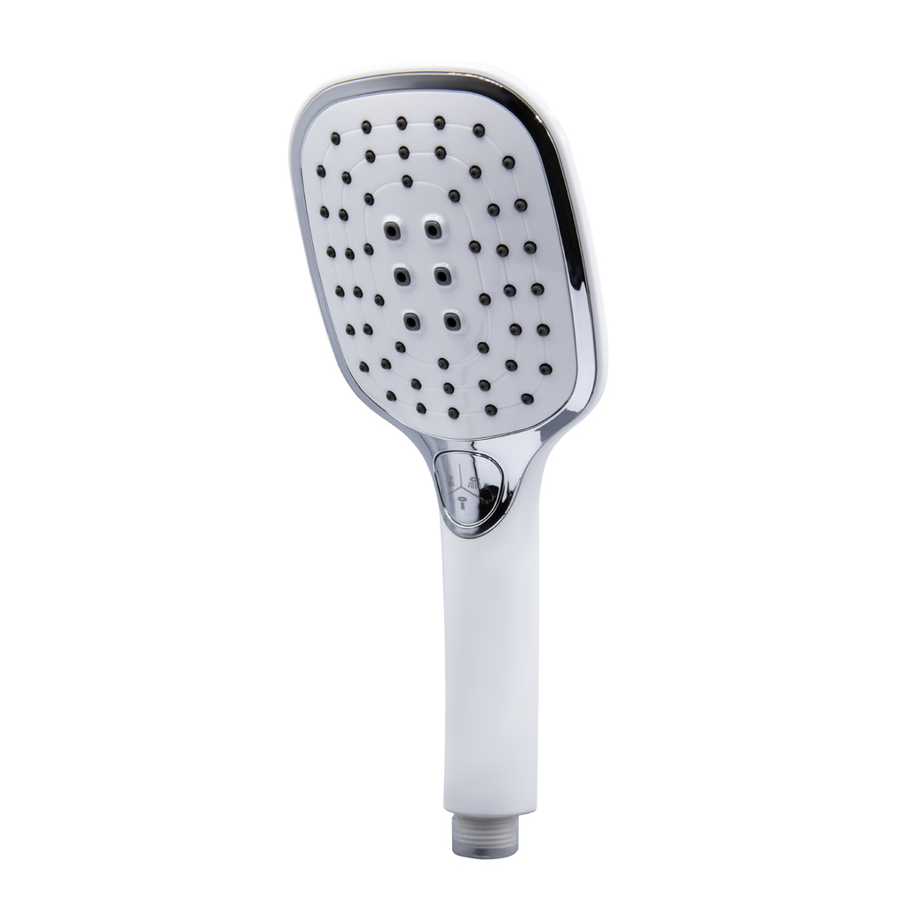 Лейка для душа MIXLINE МЛ3075 (ML3075) 3 позиции (блистер)  ХРОМ/БЕЛЫЙ