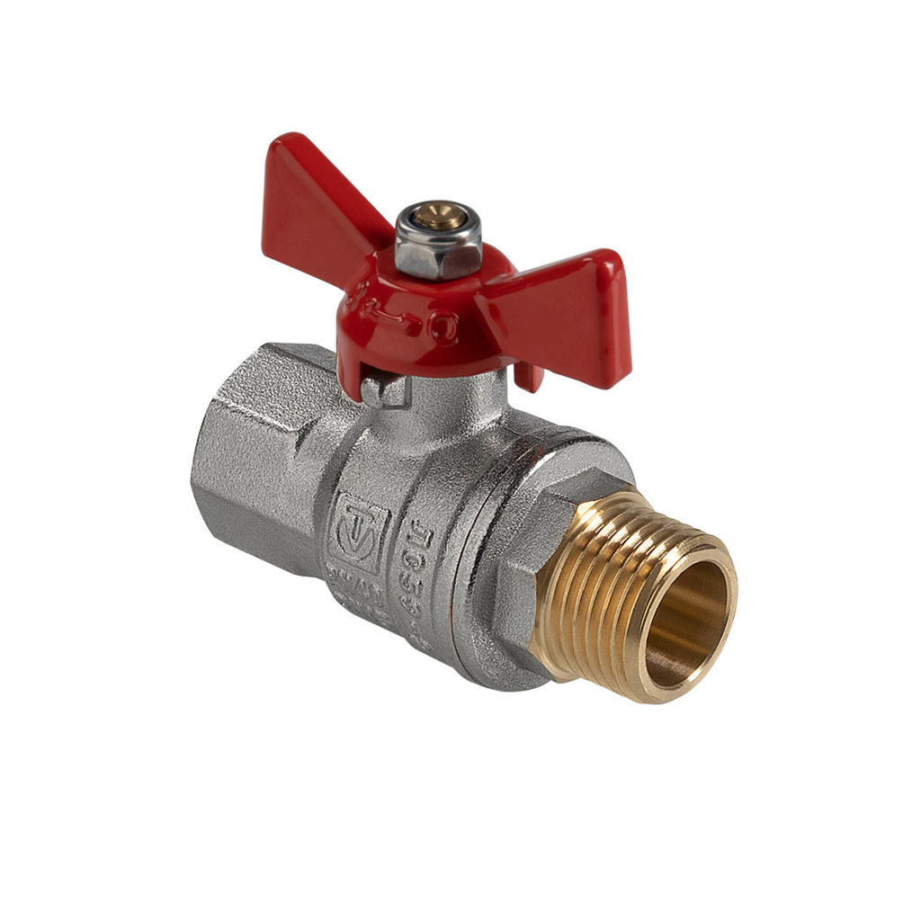 Кран шаровой 3/4'' вн/нар бабочка VALTEC VT.418  PERFECT-ГОСТ