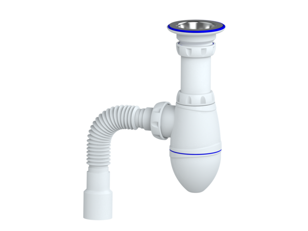 Сифон 1 1/4*32 M220 с гофрой 32*32*40  UNICORN