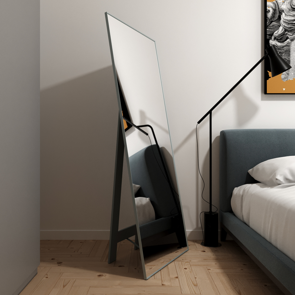 Зеркало MIXLINE "Графика" 600*1500 (ШВ) напольное, алюминиевый профиль