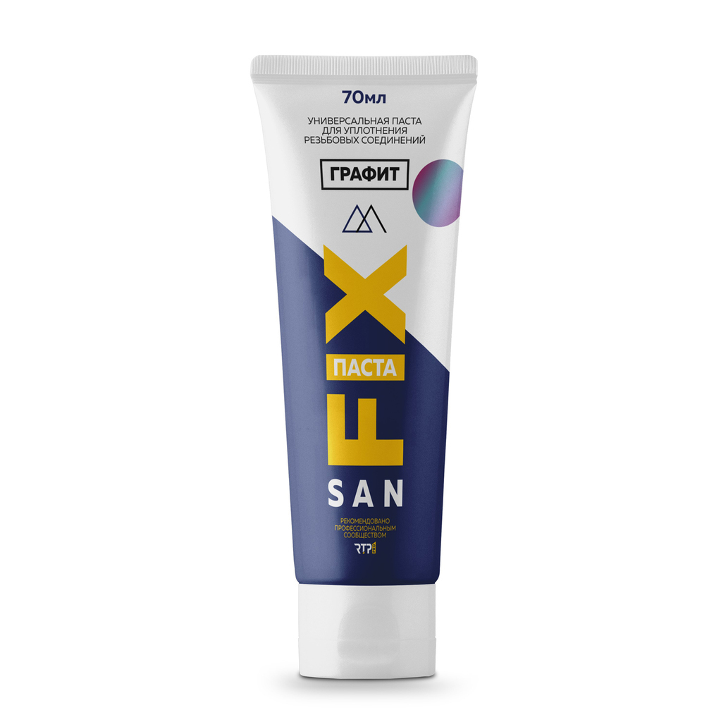 Уплотнительная паста 70г SANFIX универсальная, графит, туба