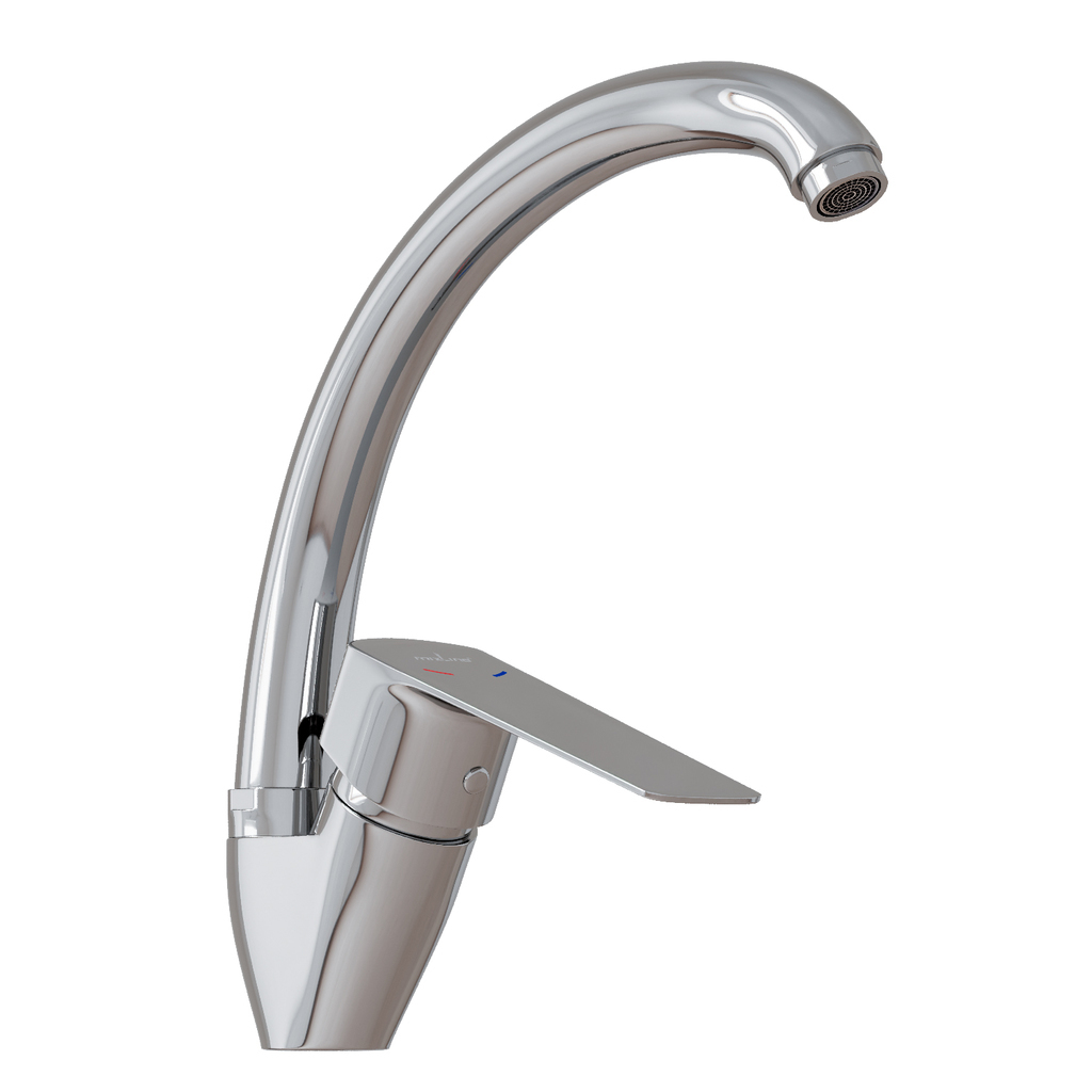 Смеситель для кухни 35k MIXLINE МЛ15-032(ML15-032)высокий излив б/отв боковая п/гайку (без подводки)