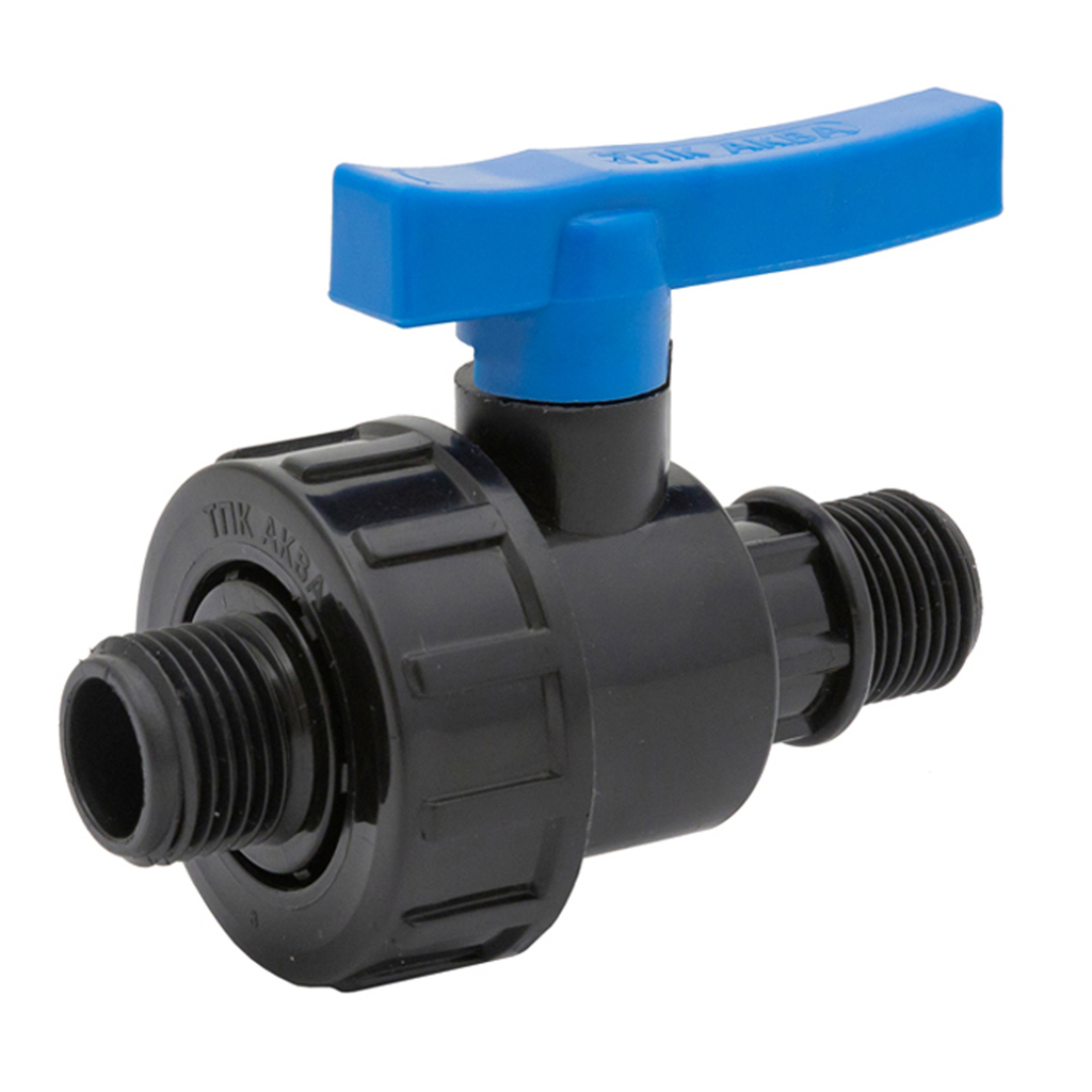 Кран шаровой нар/нар 1 1/2" - 1 1/2" ПЭ PN16 ТПК-АКВА