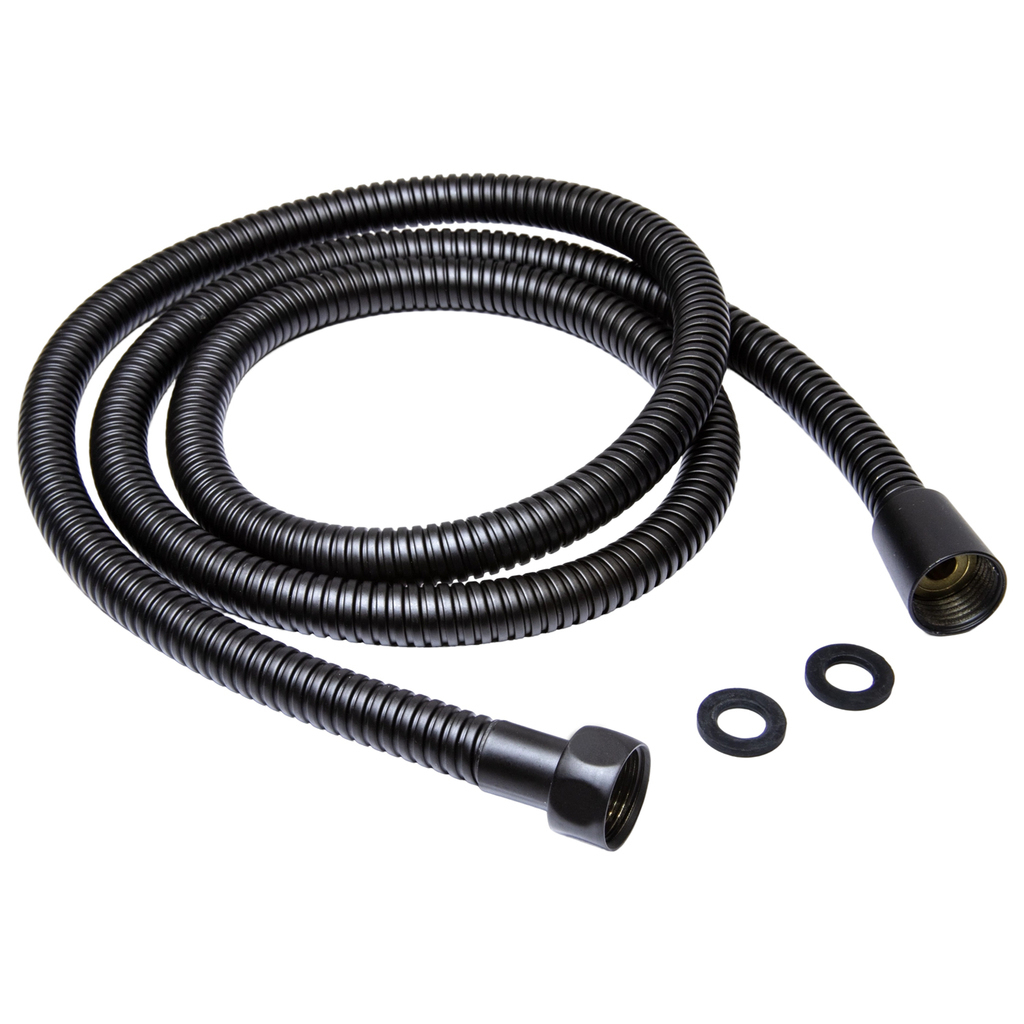 Шланг душевой 175 см имп/кон,EPDM,нерж.сталь ЧЕРНЫЙ МАТОВЫЙ  MIXLINE МЛ-2-175/MIX-2-175(коробка)