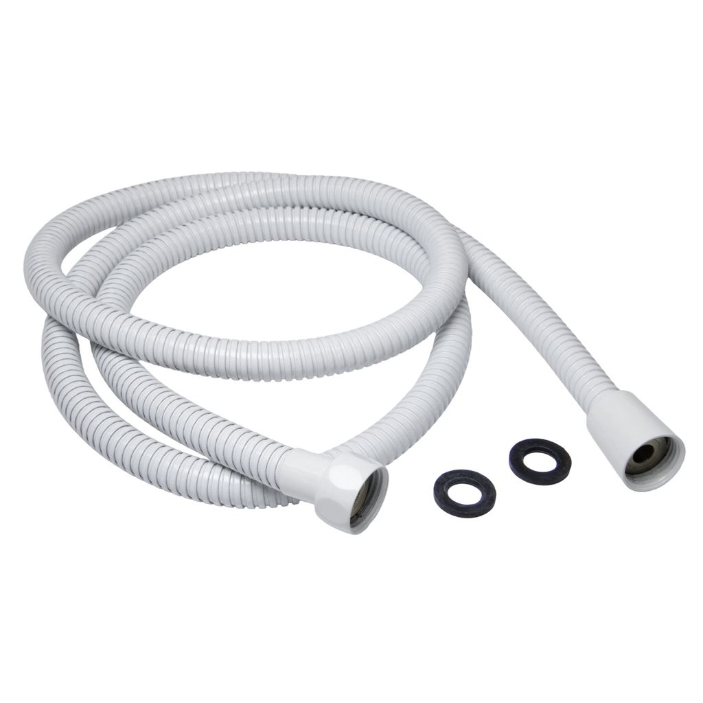 Шланг душевой 150 см имп/кон,EPDM,нерж.сталь БЕЛЫЙ МАТОВЫЙ MIXLINE МЛ-2-150/MIX-2-150(коробка)