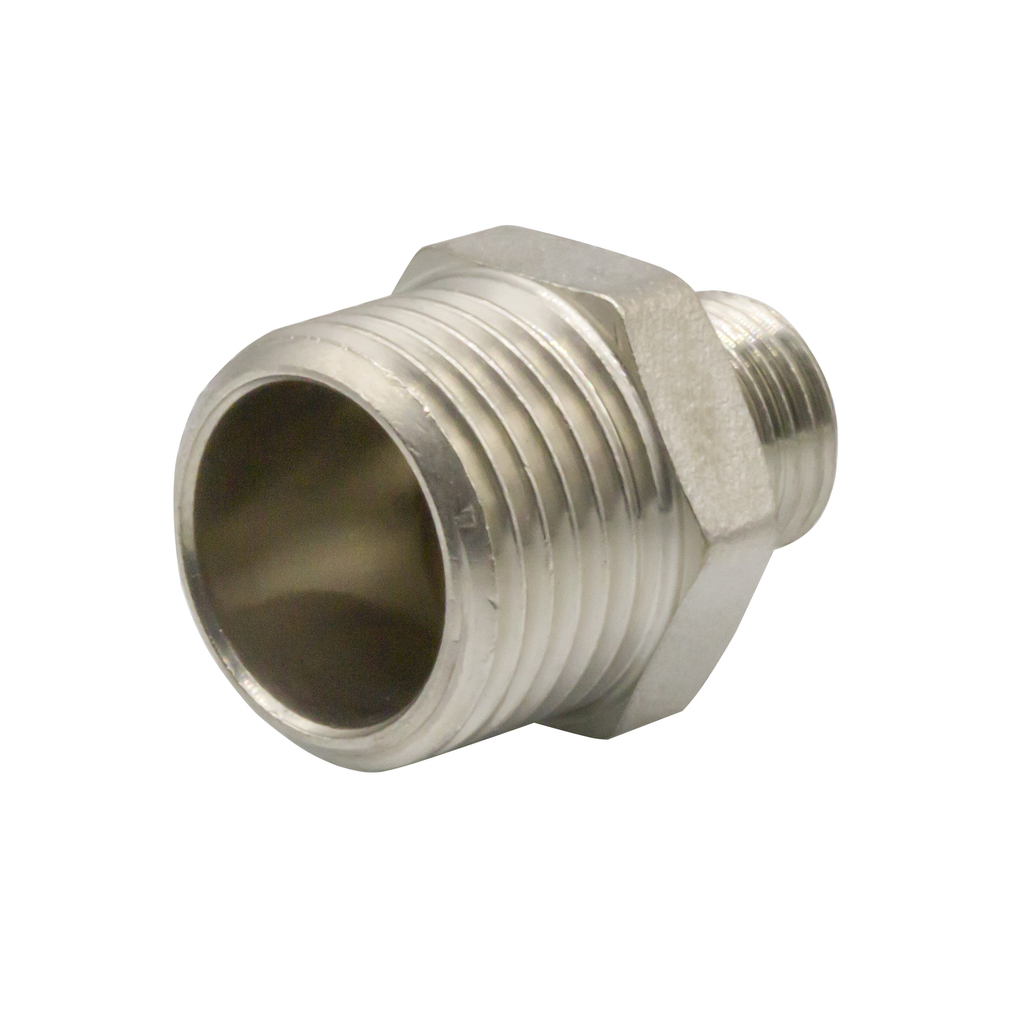 Ниппель переходной 1/2'' - 1/4'' нар/нар никель