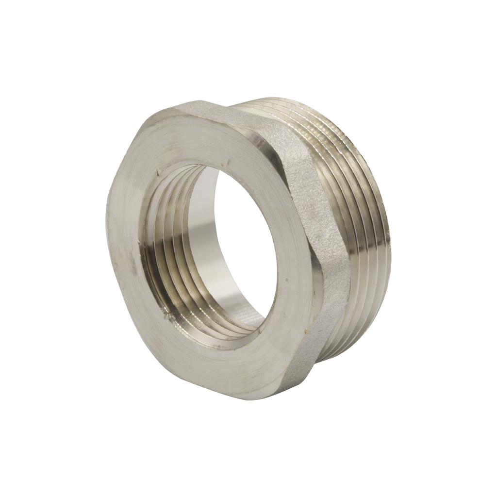 Футорка 1 1/2'' - 1 1/4'' нар/вн никель
