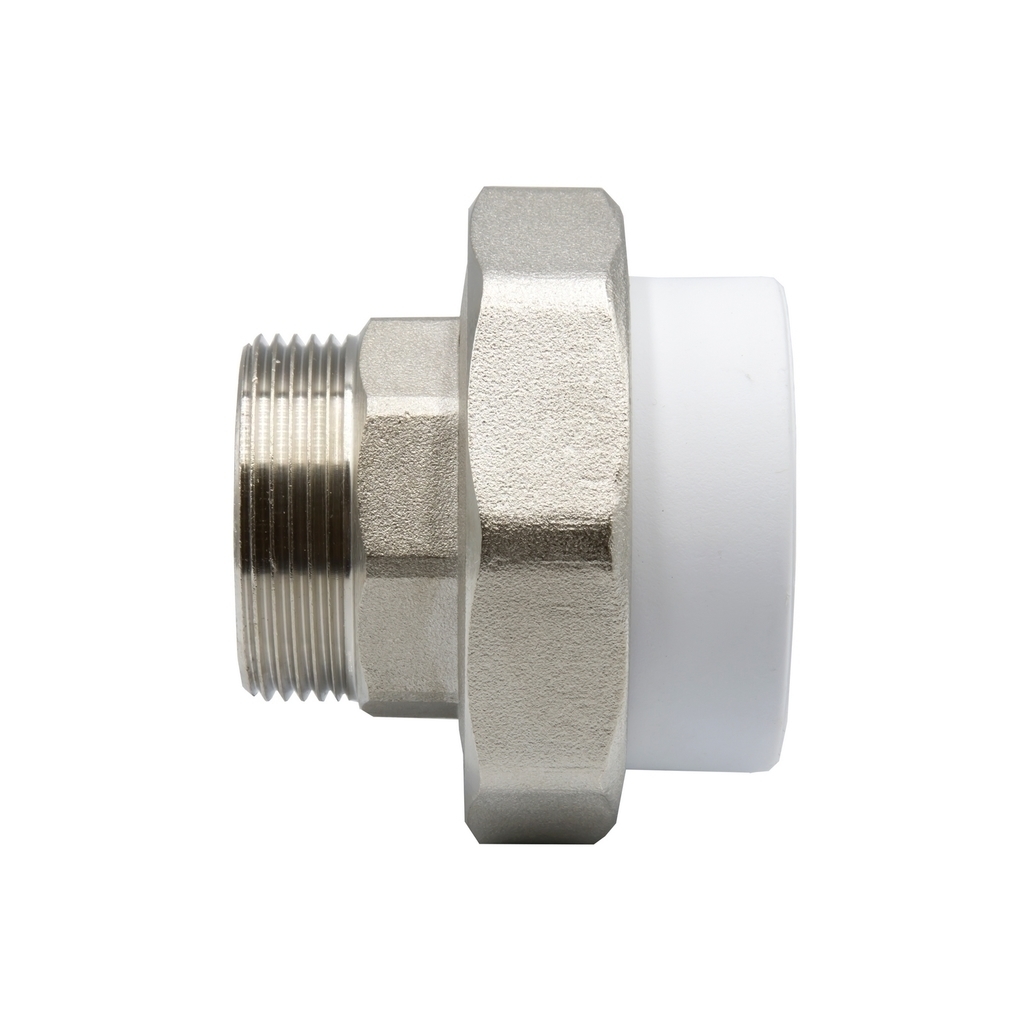 Муфта комб. разъемная, нар 50х1 1/2" EVER®  БЕЛЫЙ штрихкод (Россия)